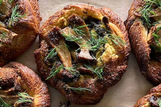 Roasted Mushroom Danish (Wednesday)